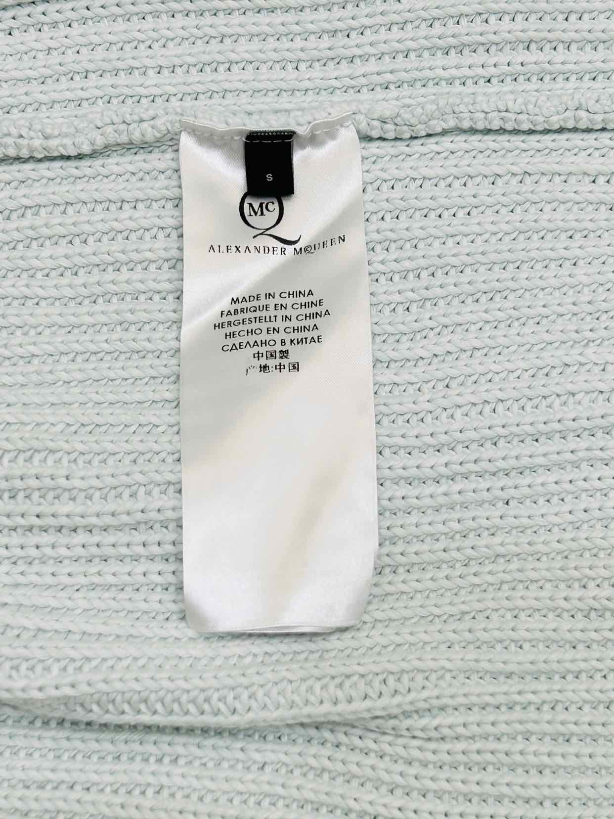 ALEXANDER MCQUEEN Pastel Green Size Small Sweater