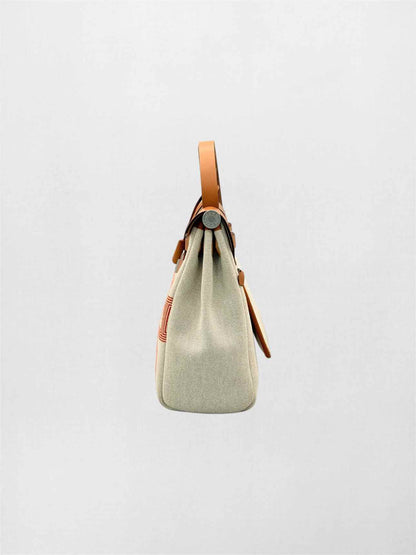 HERMES Herbag Zip 31 Ecru Fauve Top Handle