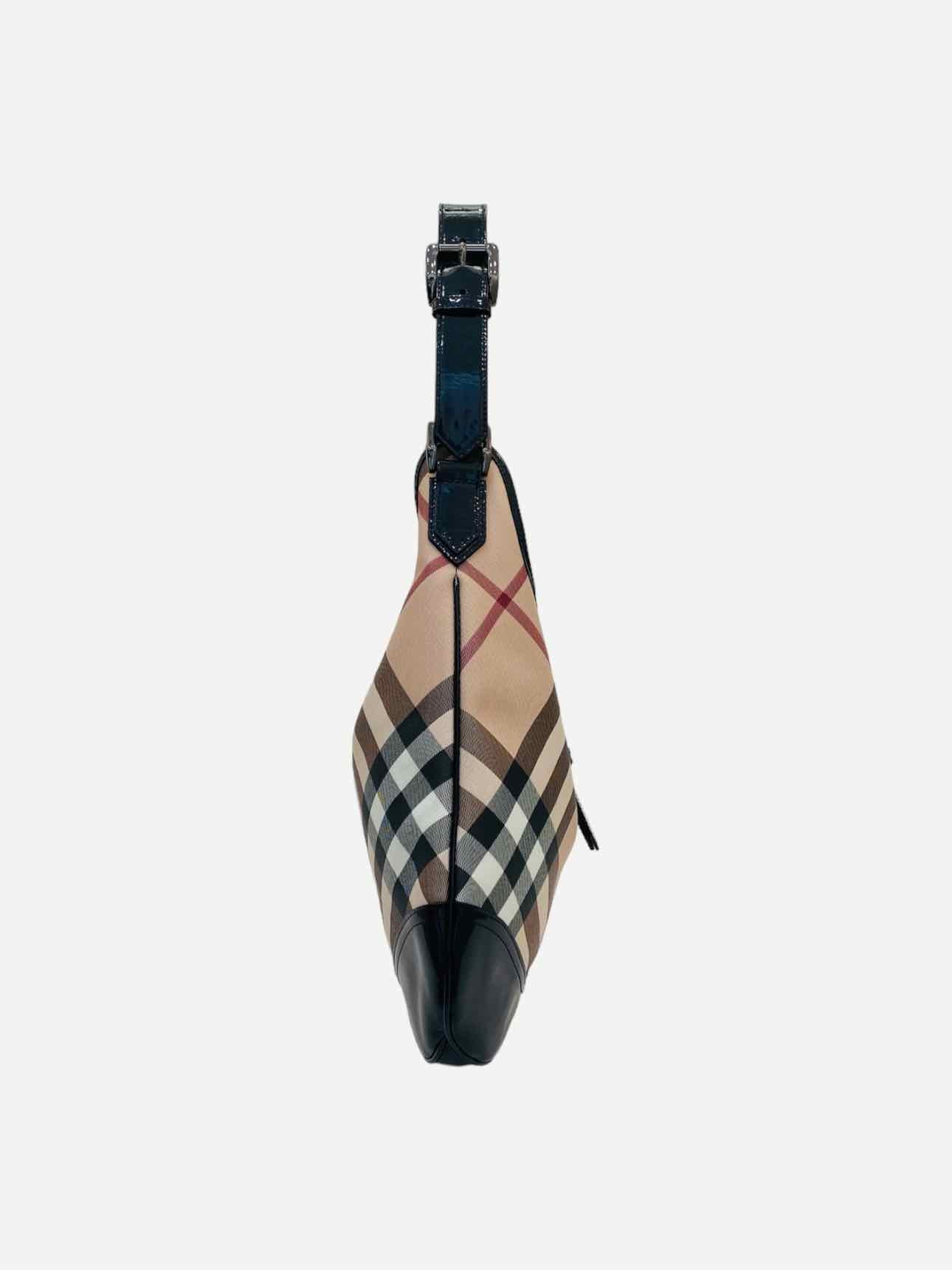 BURBERRY Brooke Beige & Black Nova Check Hobo bag