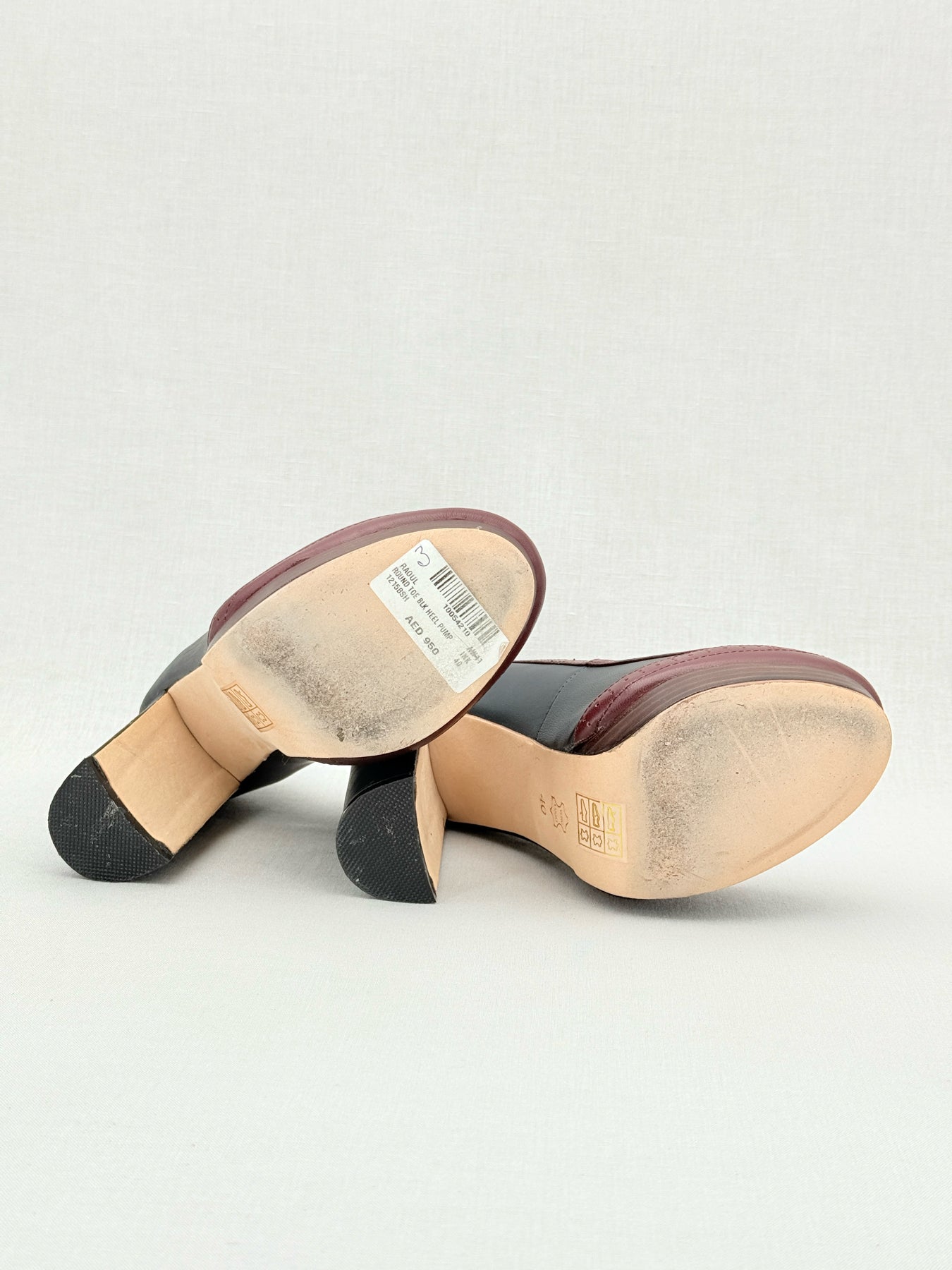 RAOUL Black & Burgundy Size EU 40 Pumps