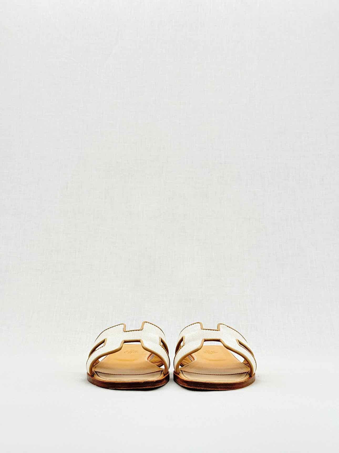 HERMES ORAN Beige Size EU 38 Sandals