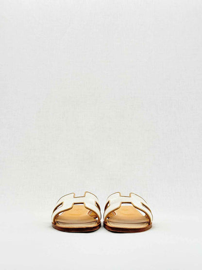 HERMES ORAN Beige Size EU 38 Sandals