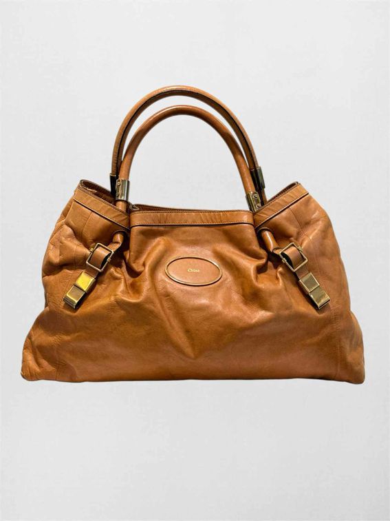 CHLOE Victoria Tan Tote Bag