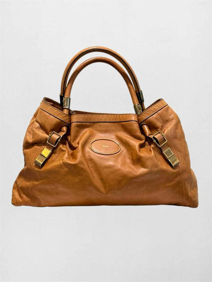 CHLOE Victoria Tan Tote Bag