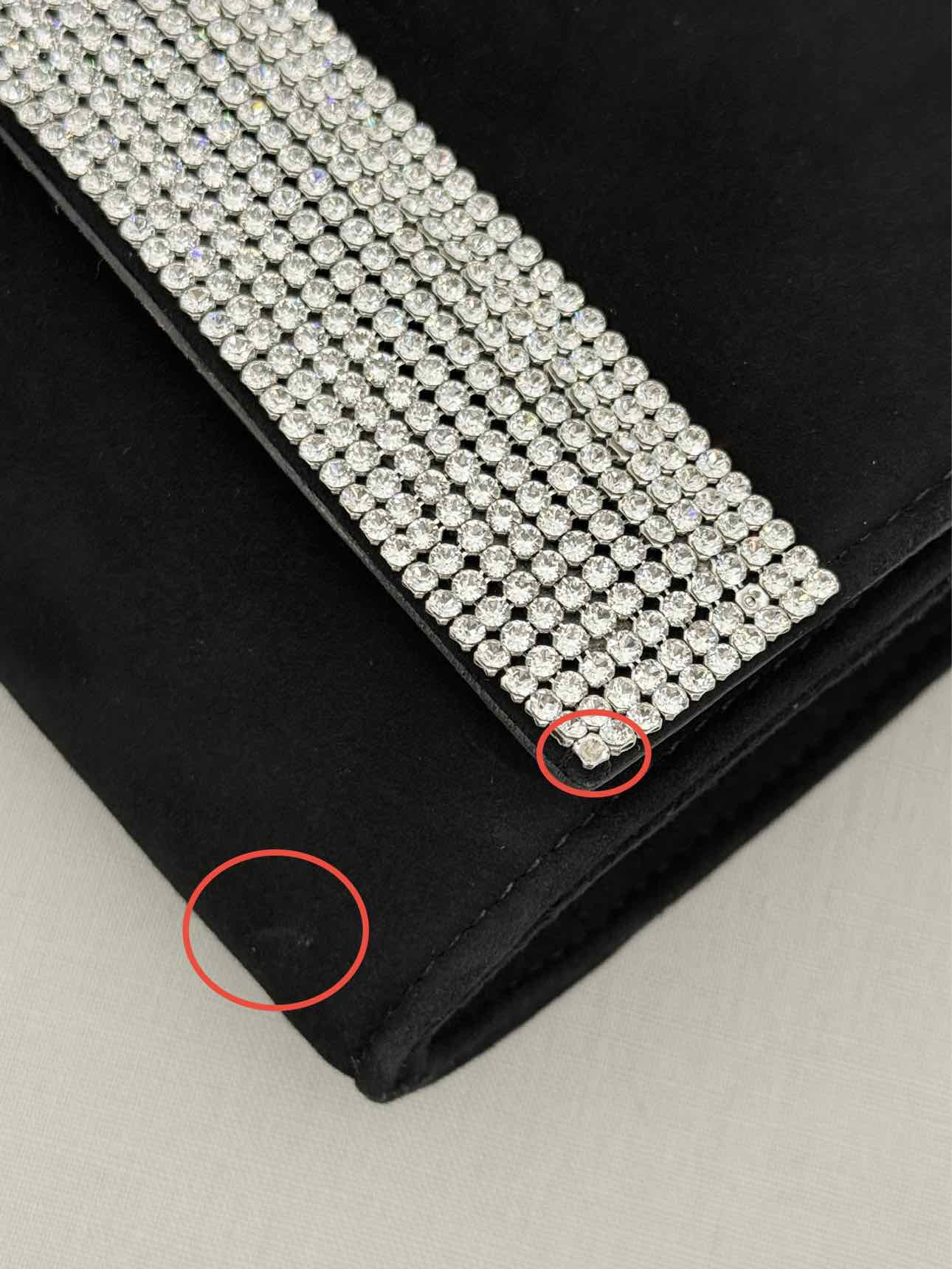 GIUSEPPE ZANOTTI Velvet Black Clutch