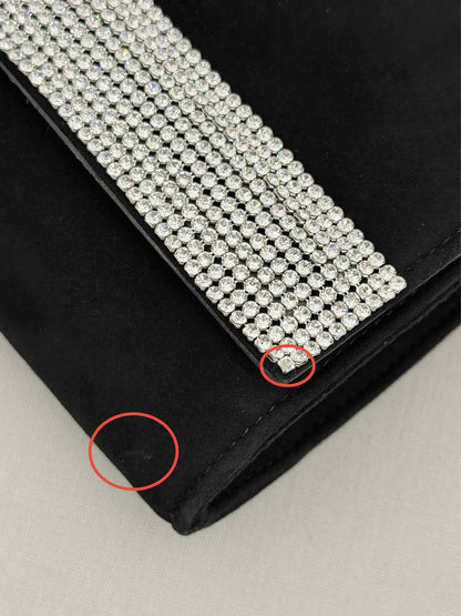 GIUSEPPE ZANOTTI Velvet Black Clutch