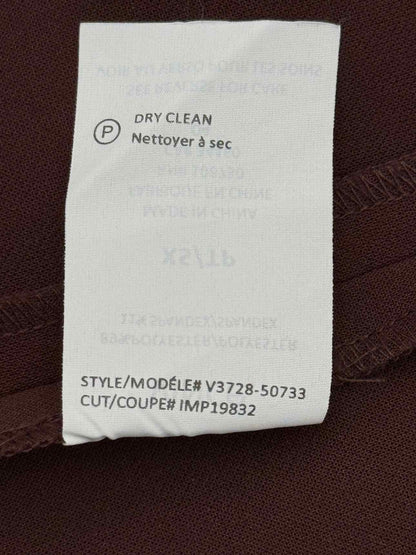 VINCE Cocoon Burgundy Size XSmall Knee Length Dress