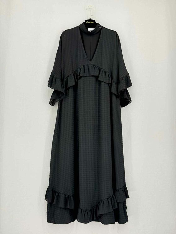 GANNI Black Size US 8 Midi Dress