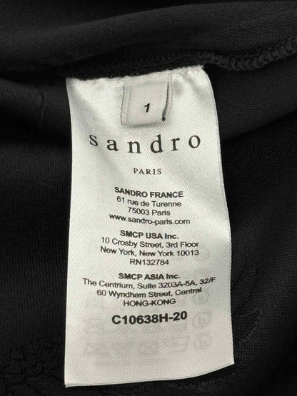 SANDRO Black Jacquard Size Small Outfit Set