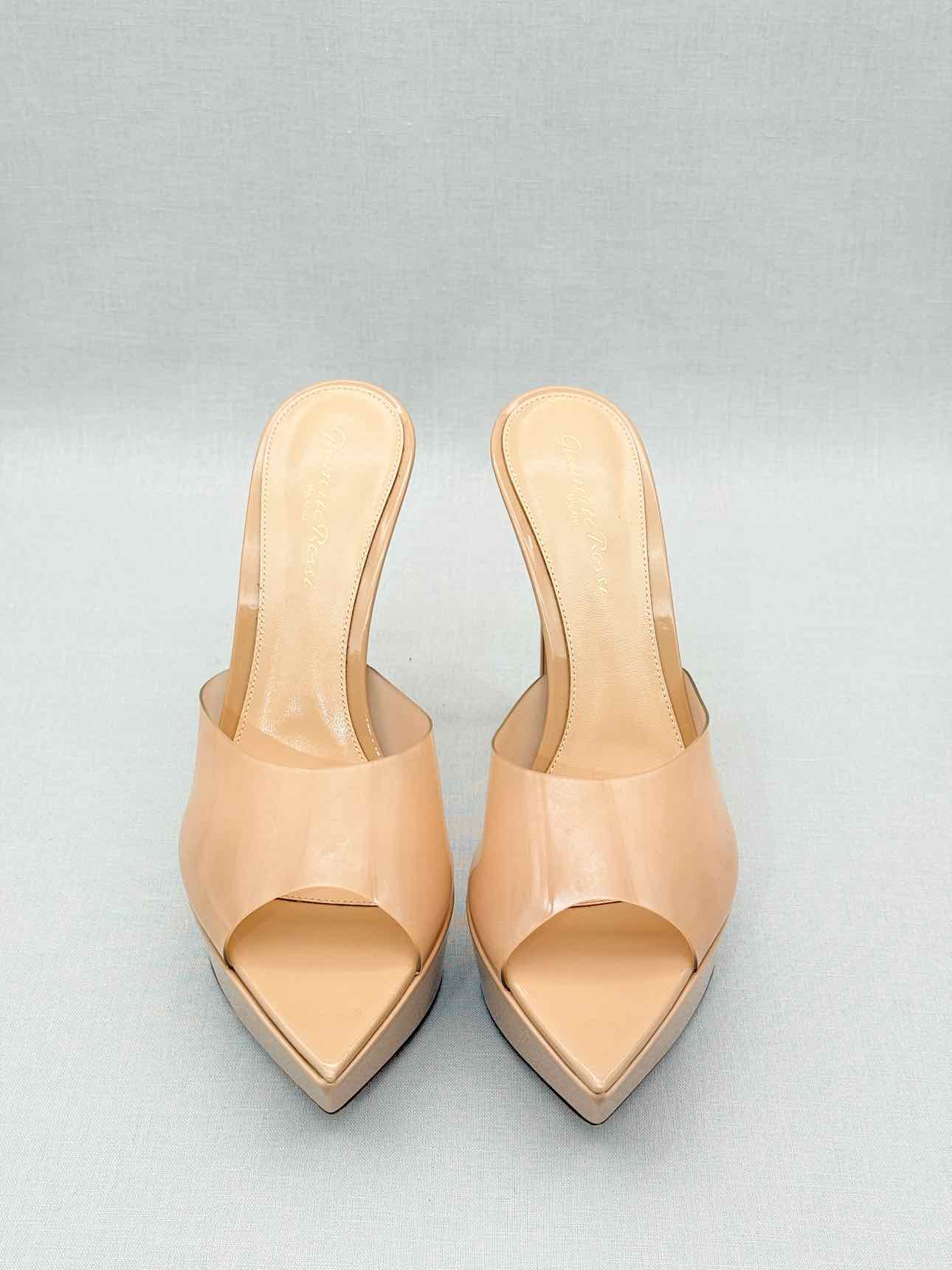 GIANVITO ROSSI Betty Beige Size EU 38.5 Mules