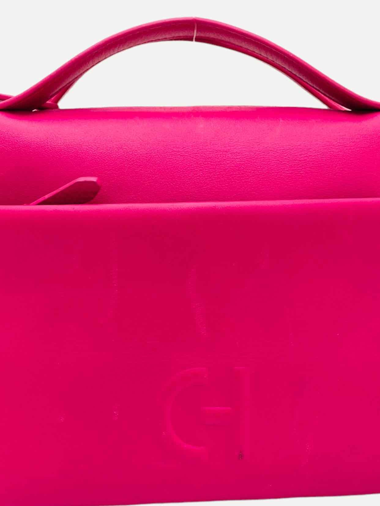 COLE HAAN Zip Detail Fuchsia Top Handle