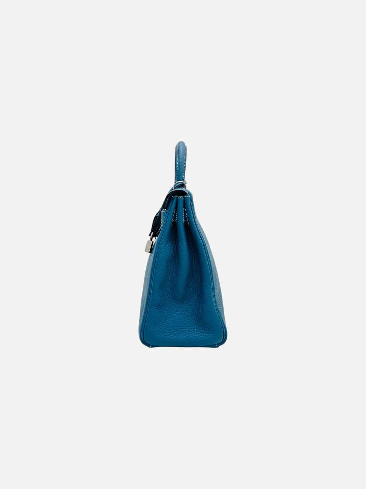 HERMES Kelly Bleu Jean Top Handle