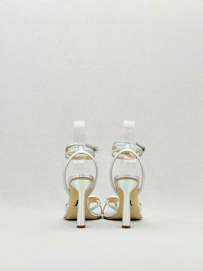 PAUL ANDREW Silver Size EU 39 Heeled Sandals