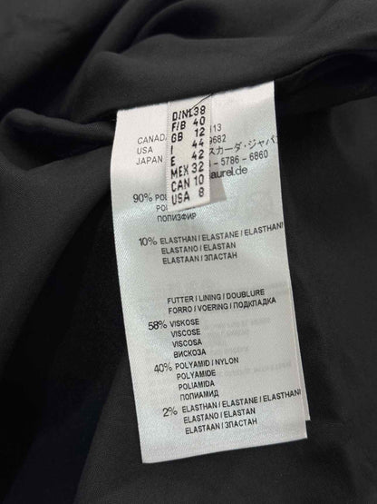 LAUREN Square Blue & Black Size US 8 Short Dress