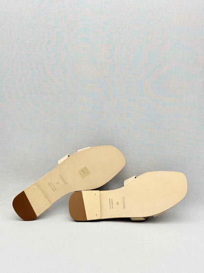 HERMES ORAN Beige Mastic Size EU 39 Sandals