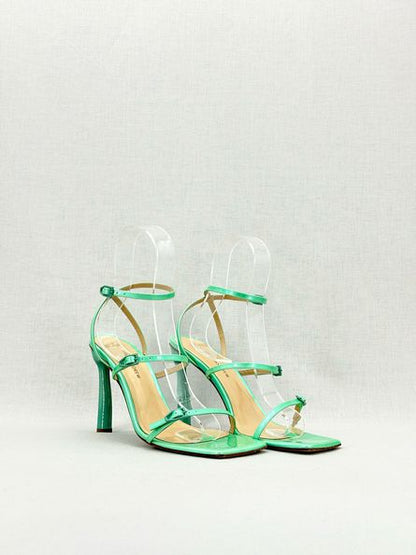 PAUL ANDREW Aqua Green Size EU 38.5 Heeled Sandals