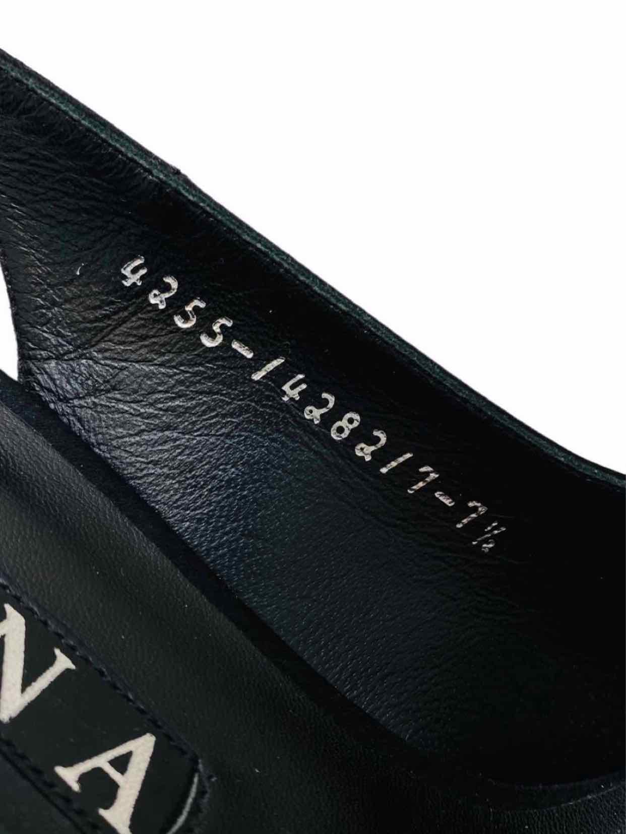 GINA Open Toe Black Size EU 40.5 Slingbacks