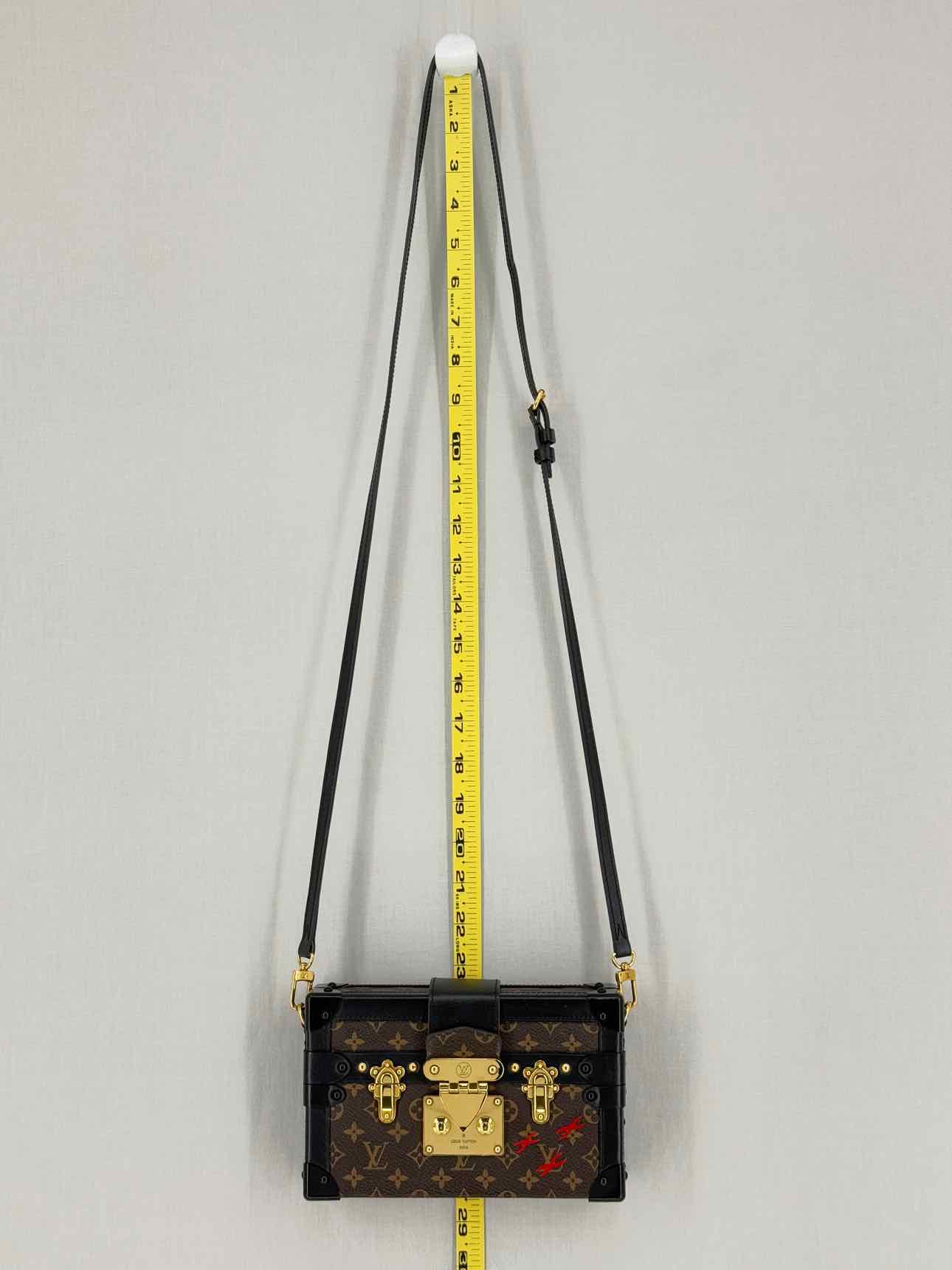 LOUIS VUITTON Petite Malle Brown Monogram Clutch