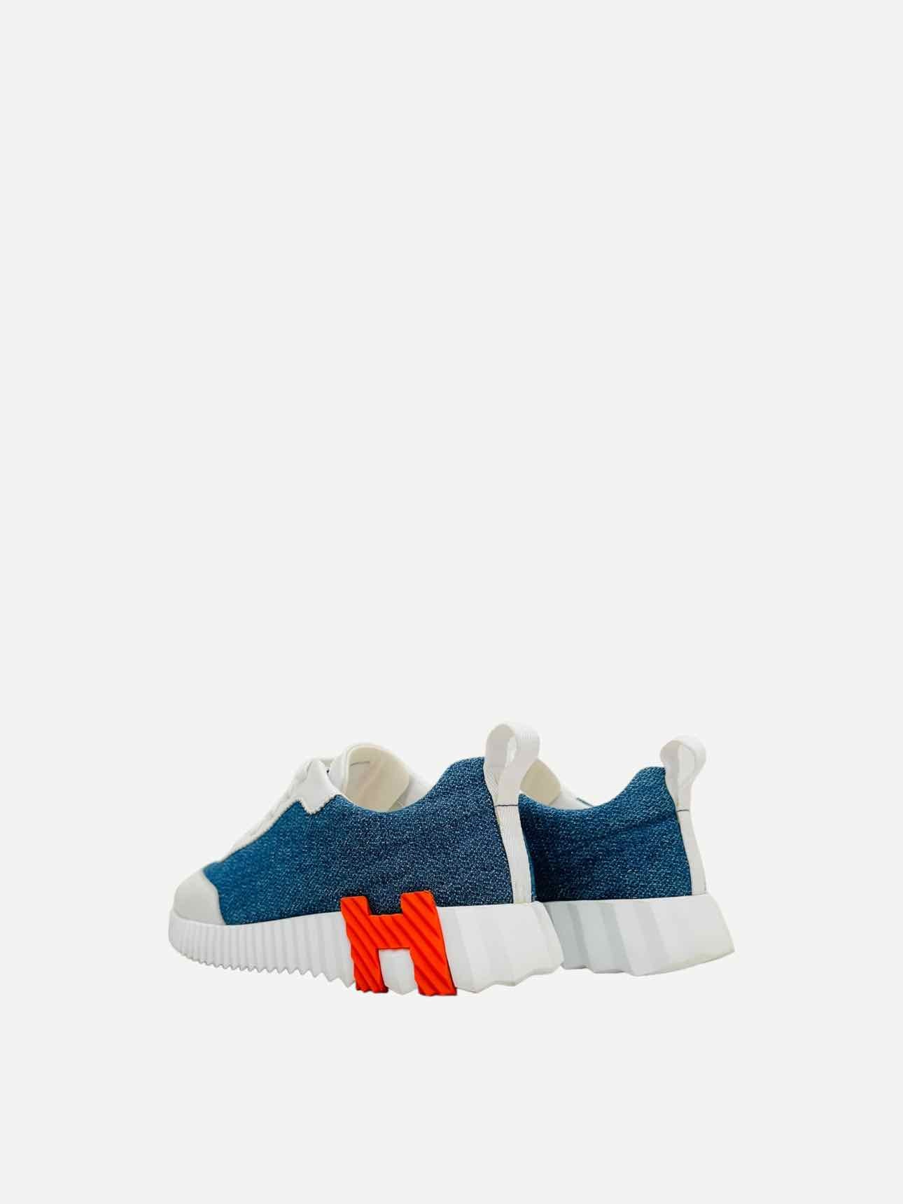 HERMES Bleu Clair & Blanc Size EU 37.5 Sneakers