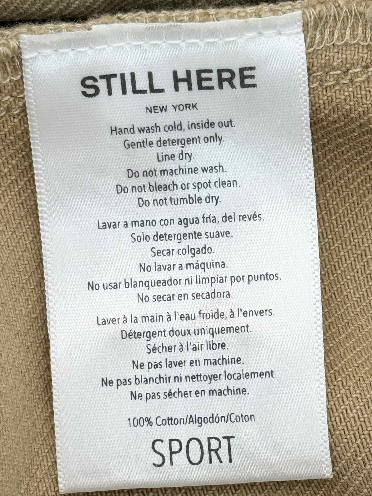 STILL HERE Sport Beige Size 27 Jeans