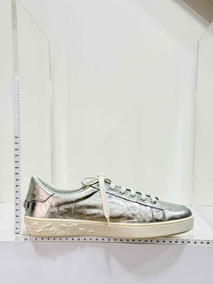 DIOR Low Top Metallic Silver Size EU 41 Sneakers