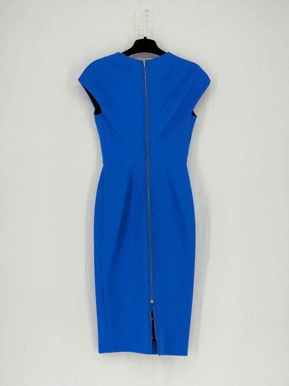 VICTORIA BECKHAM Blue Size US 6 Knee Length Dress