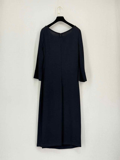 ST. JOHN Evening Black Size US 12 Midi Dress