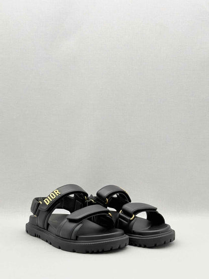 CHRISTIAN DIOR Addict Black Size EU 37.5 Sandals