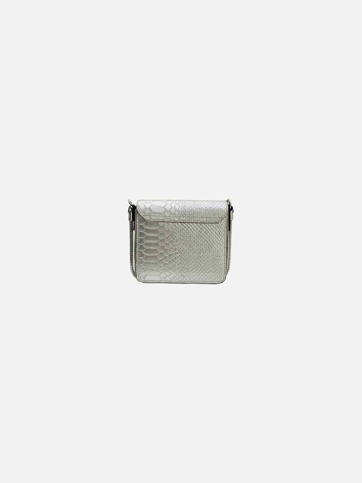 KENZO Laser Cut Silver Shoulder Bag