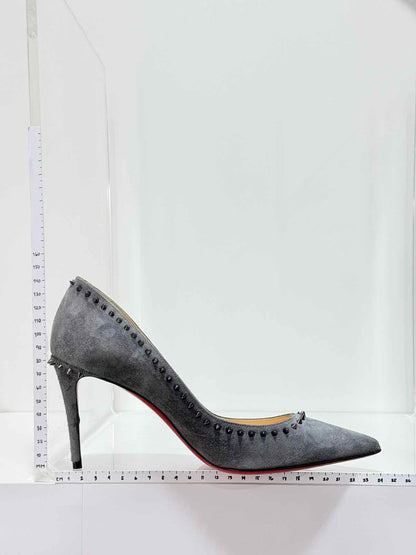 CHRISTIAN LOUBOUTIN Anjalina Grey Size EU 37.5 Pumps