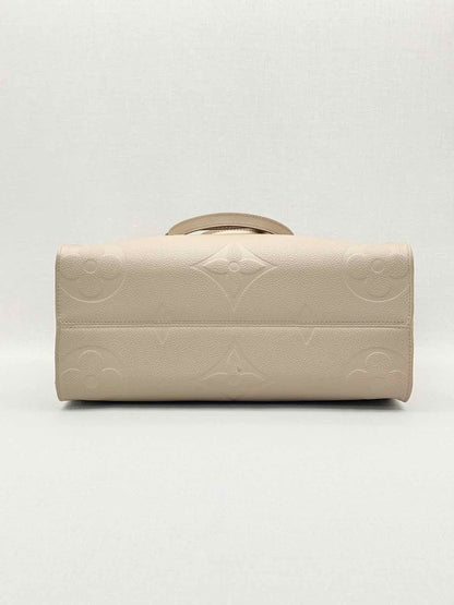 LOUIS VUITTON Onthego Cream Monogram Empriente Tote Bag