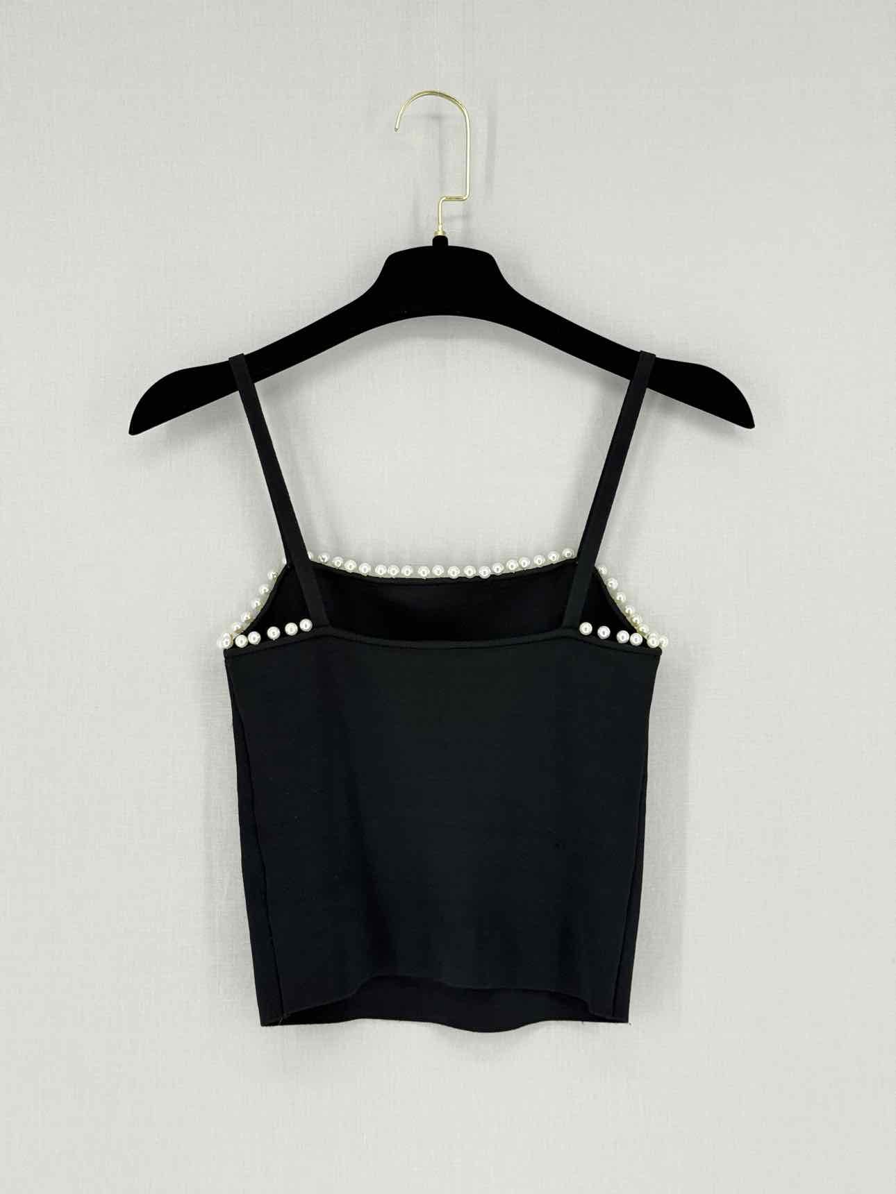ALICE + OLIVIA Drina Black Size XSmall Tank Top