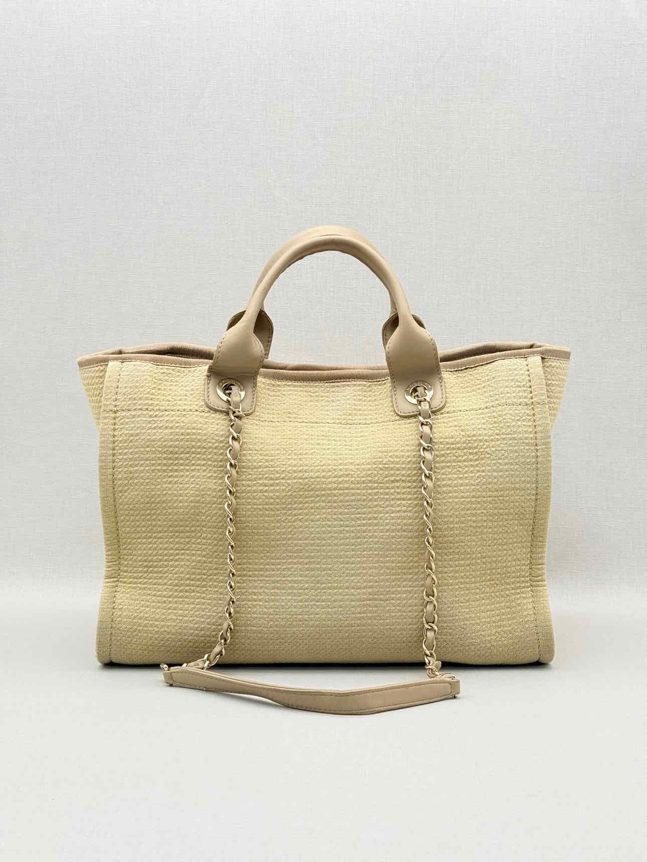 CHANEL Deauville Beige Tote Bag