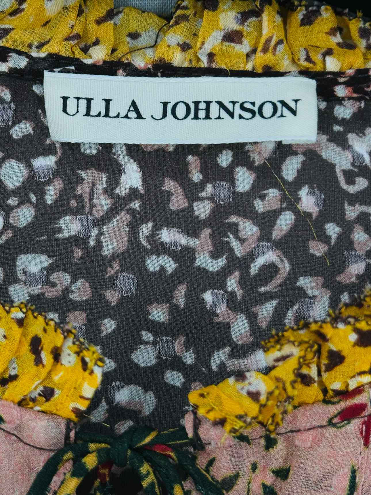 ULLA JOHNSON Essie Floral Size US 0 Short Dress