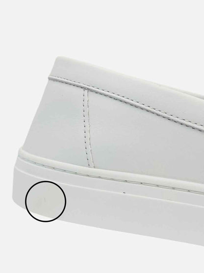 HERMES Game Slip-On White Sneakers 37.5