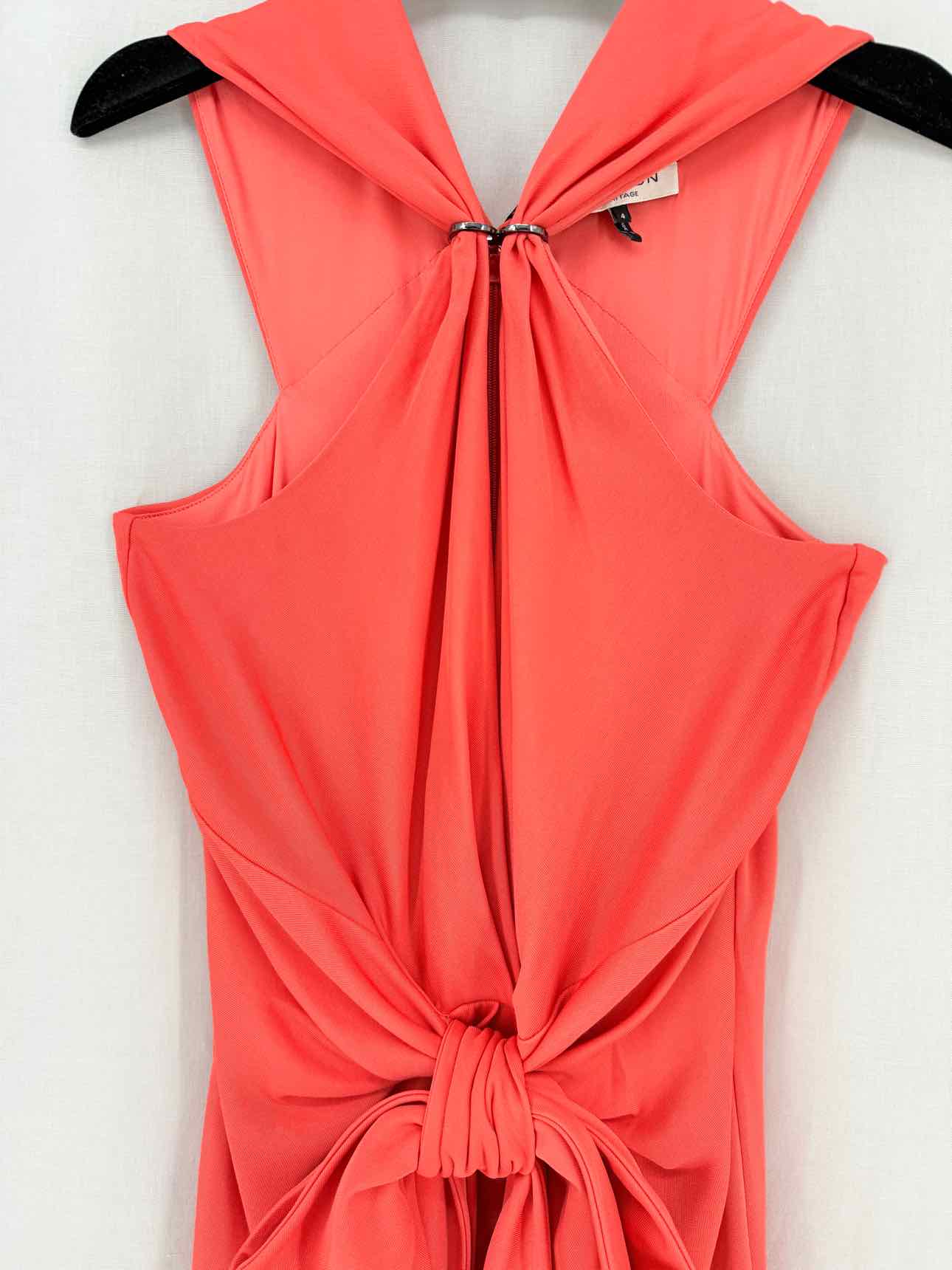 HALSTON Orange Size US 4 Long Dress