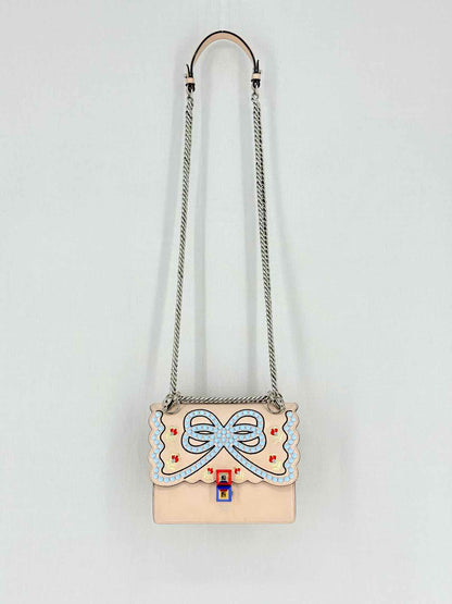 FENDI Kan I Pink Multicolor Shoulder Bag