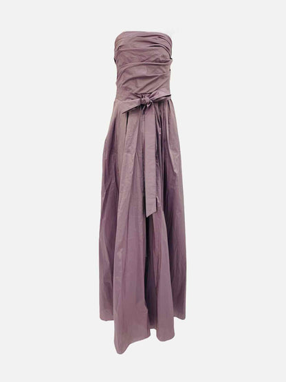 MAX MARA Strapless Lilac Evening Dress