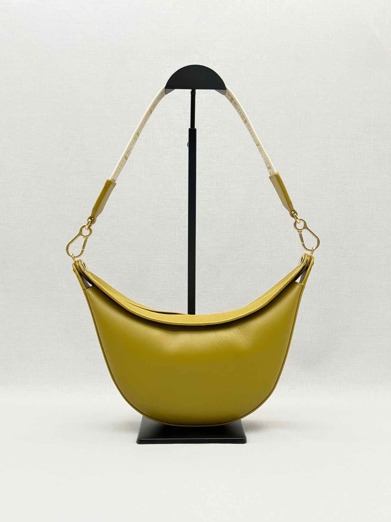 LOEWE Luna Olive Green Hobo bag