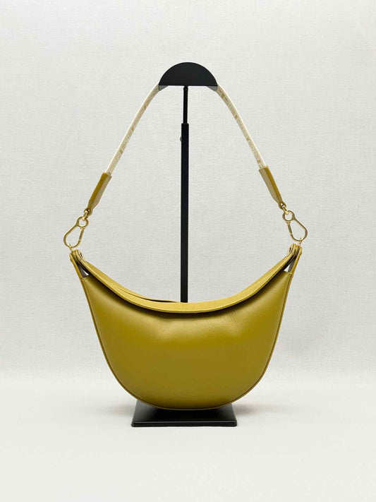 LOEWE Luna Olive Green Hobo bag