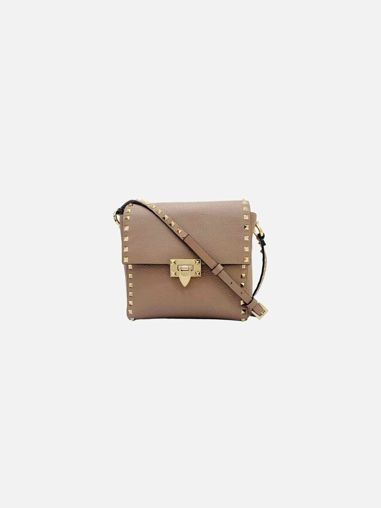 VALENTINO Rockstud Beige Shoulder Bag