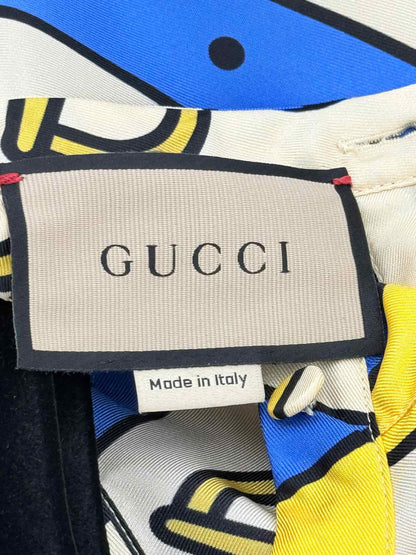 GUCCI Blue Multicolor Print Size US 0 Outfit Set
