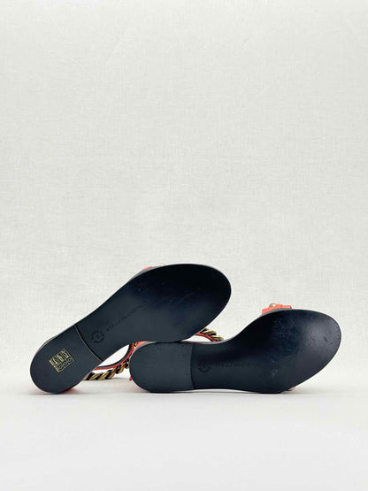 STELLA MCCARTNEY Falabella Orange Size EU 37 Sandals