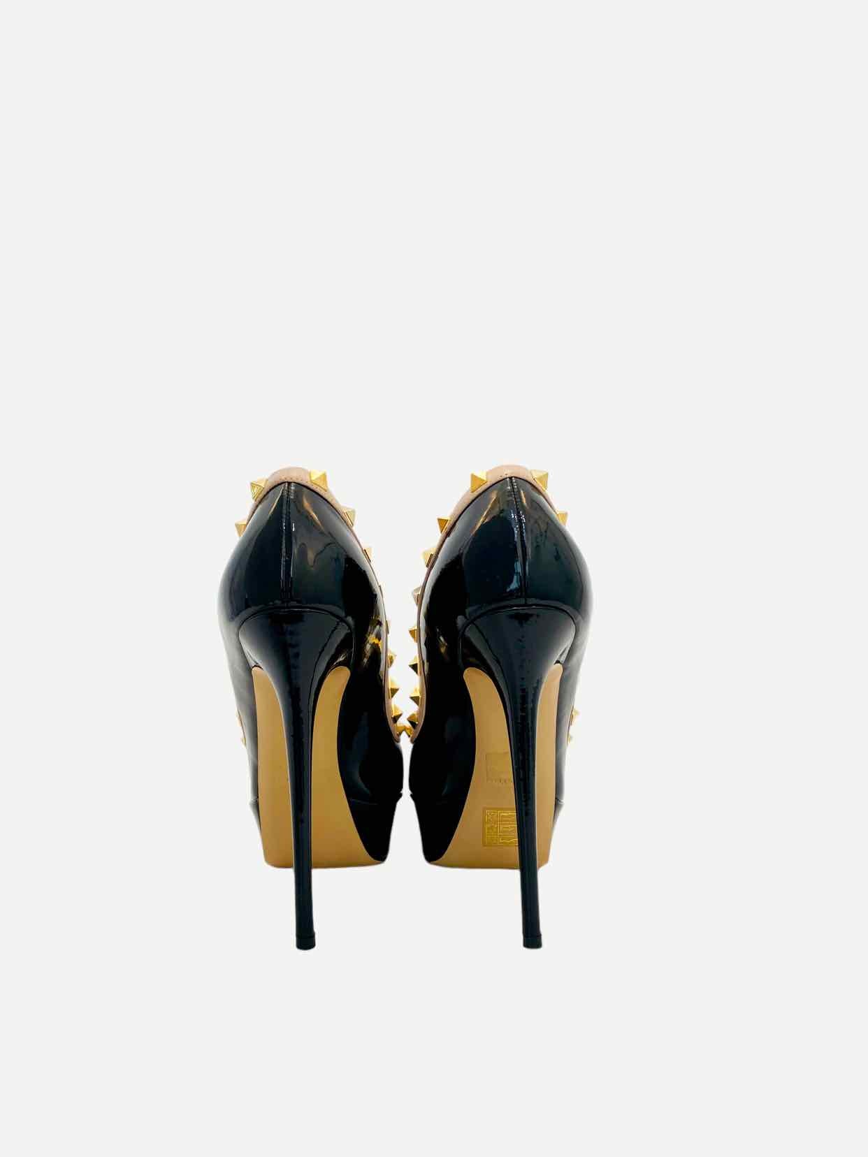 VALENTINO GARAVANI Black w/ Beige Size EU 37.5 Pumps