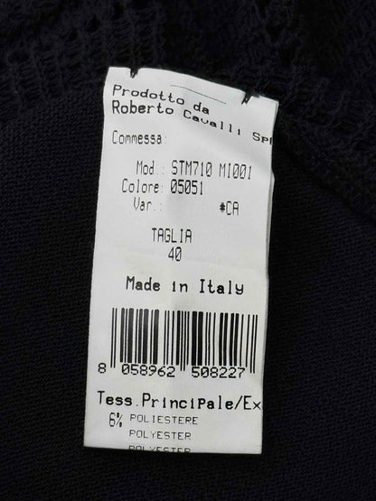 ROBERTO CAVALLI Black Size US 4 Long Dress