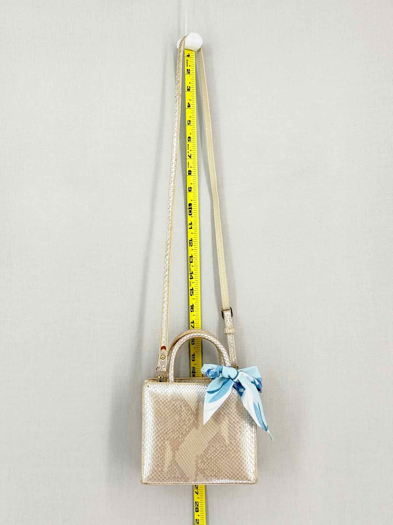 S'UVIMOL Metallic Beige & Silver Top Handle