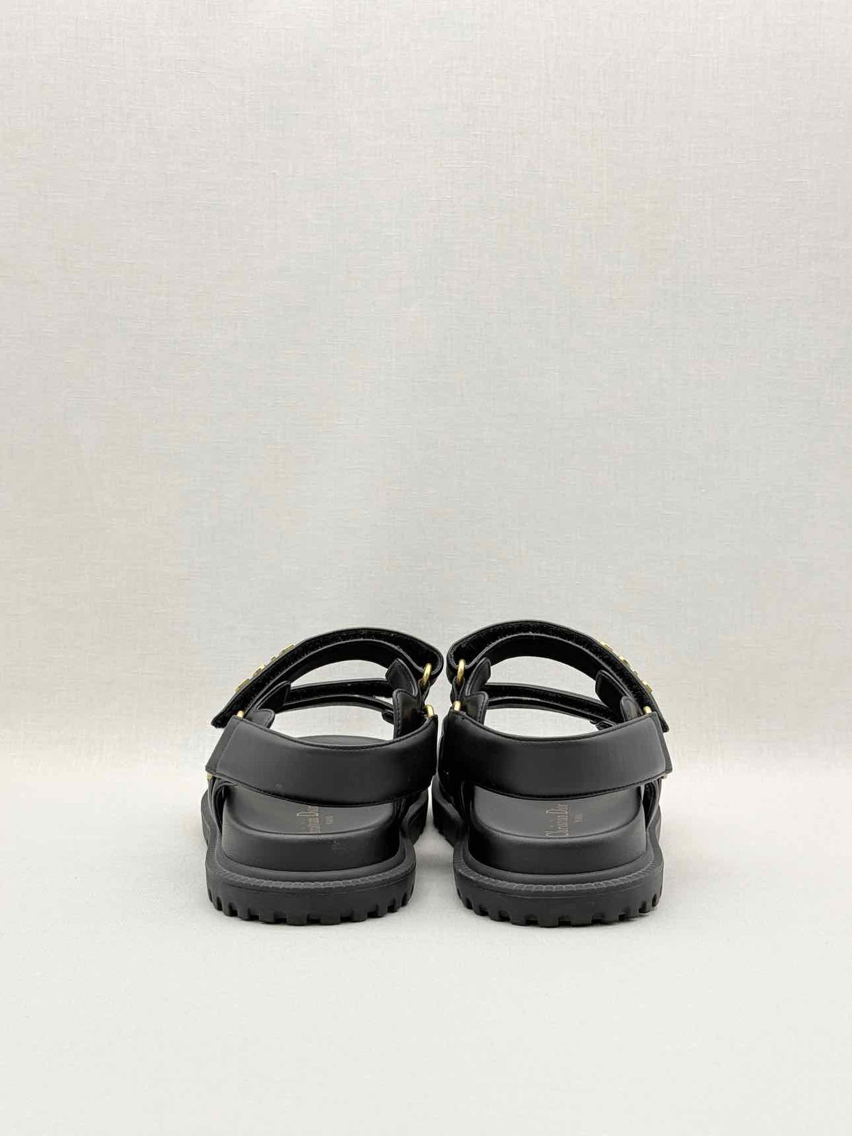 CHRISTIAN DIOR Addict Black Size EU 37.5 Sandals