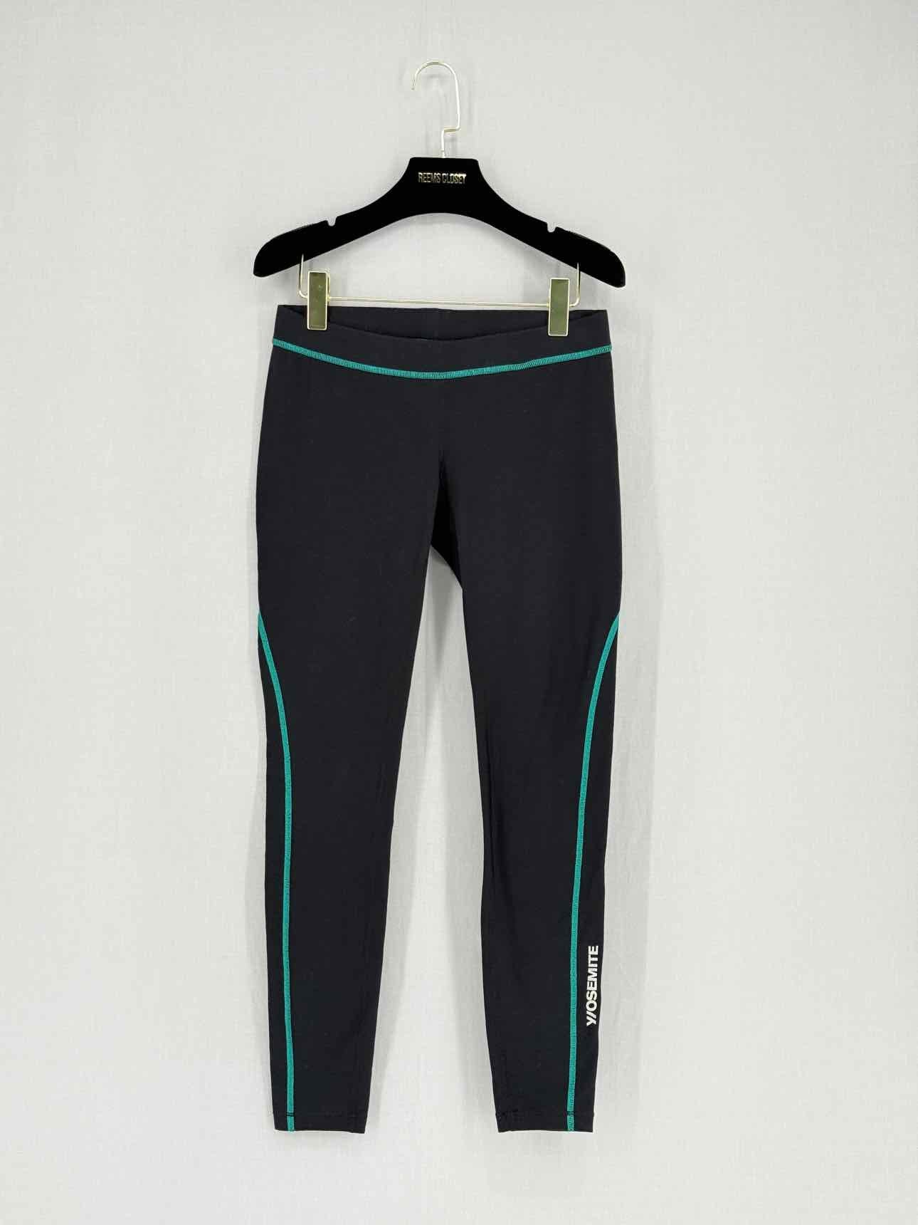 JAMES PERSE Black & Green Size Small Leggings