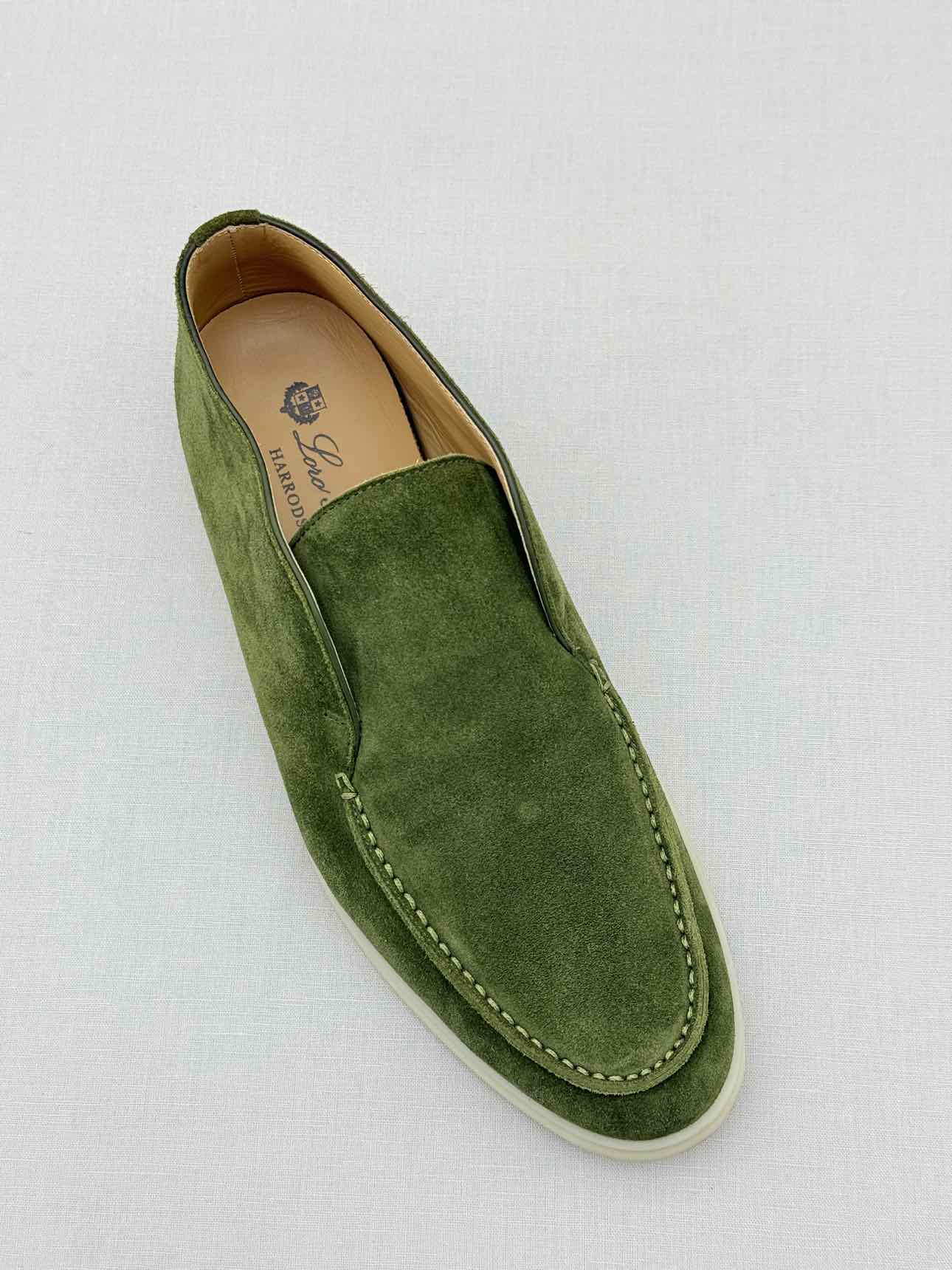 LORO PIANA Open Walk Green Size EU 39 Ankle Boots