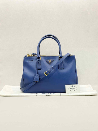 PRADA Lux Galleria Blue Tote Bag